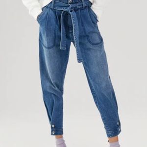 Something Navy June Tie Waist Denim
Medium Blue